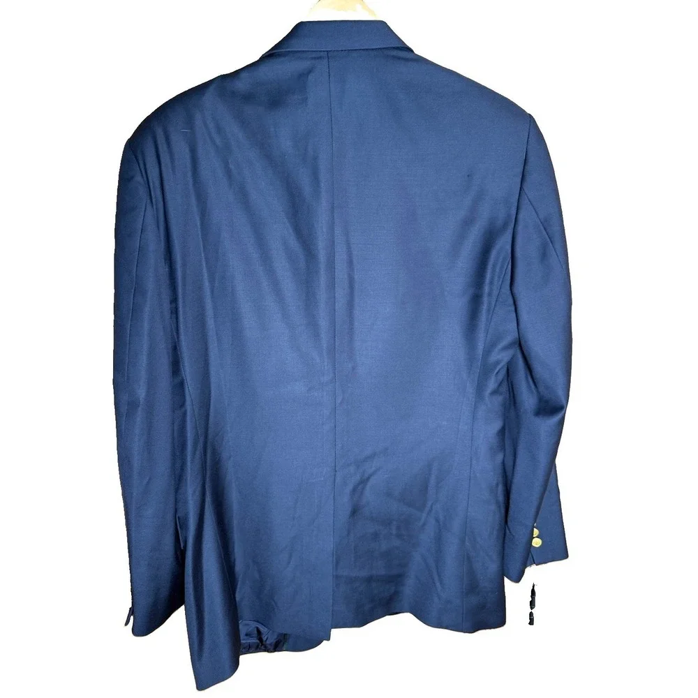 Brooks Brothers Country Club X Loro Piana Navy w Gold Mens Blazer Jacket 42R USA